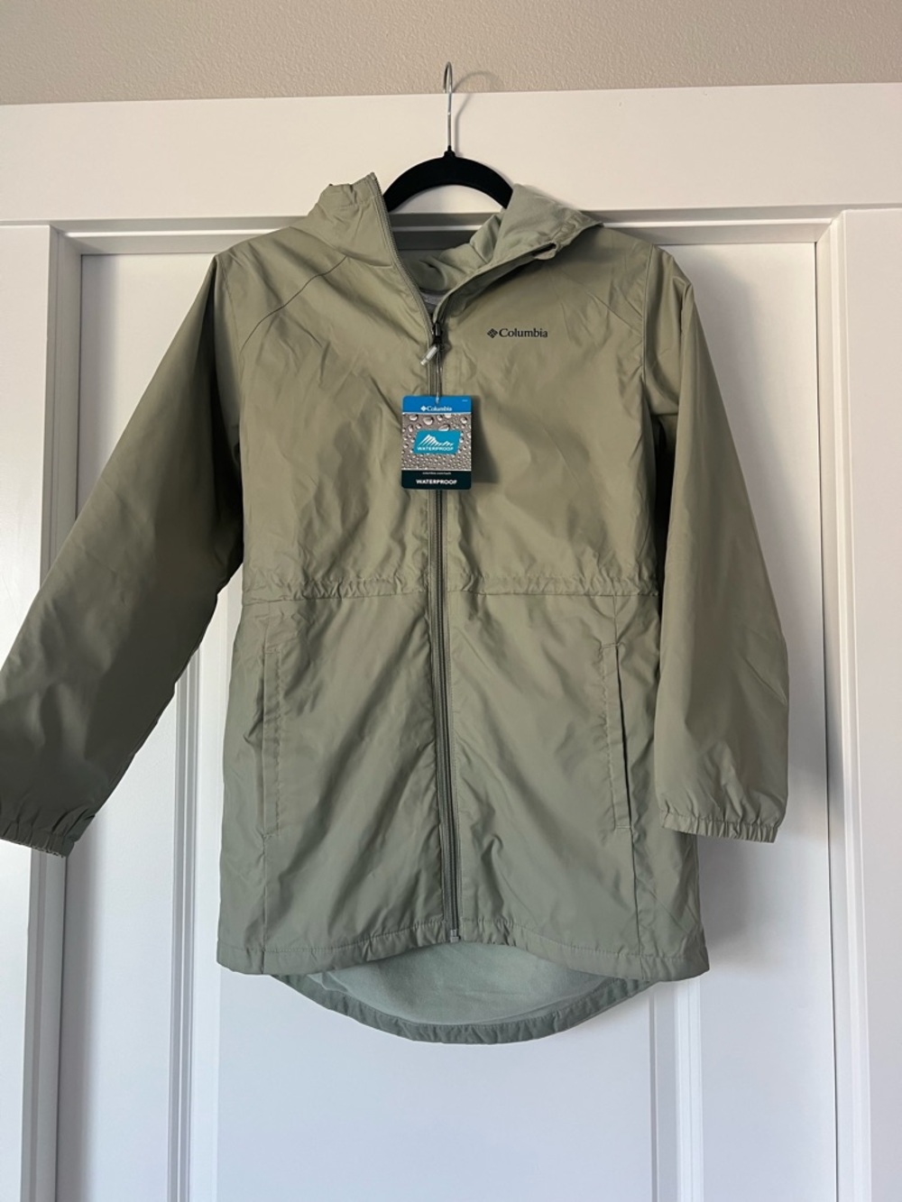 Columbia Girls Switchback Lined Long Jacket Waterproof Youth Size M